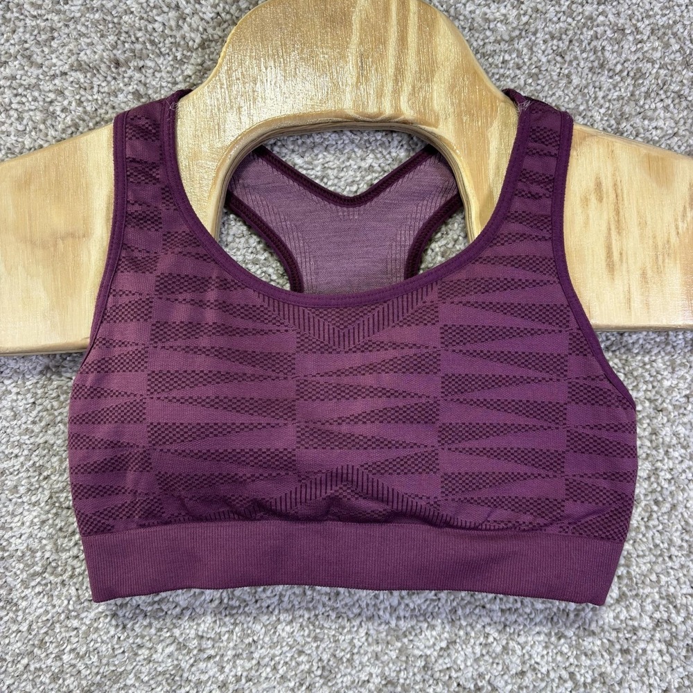 SmartWool Bra Womens Small Purple Seamless Racerback Sports Bra Yoga Athletic